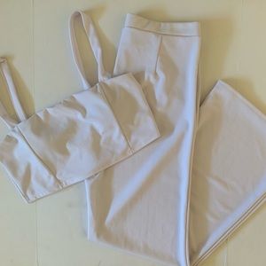 Fashion Nova white two piece set XL never worn